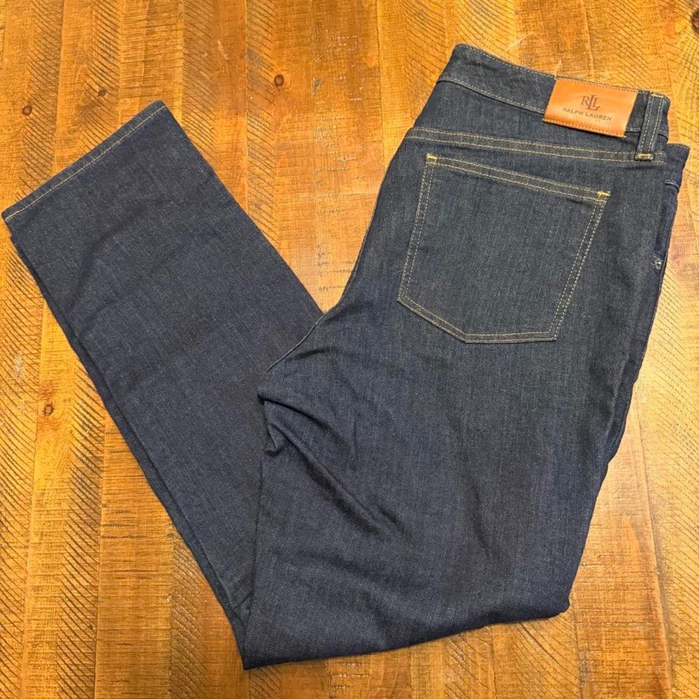 Lauren Ralph Lauren Jeans Women's Size 14 Dark Wash Straight Leg Denim